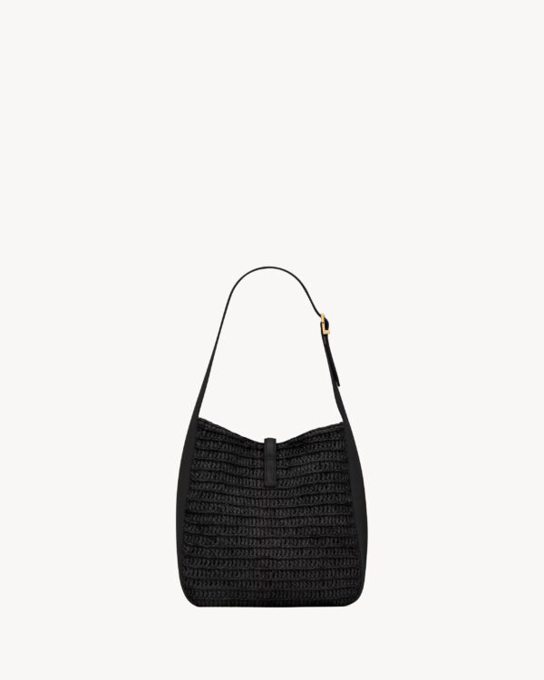 LE 5 À 7 supple small in raffia and leather - Image 10